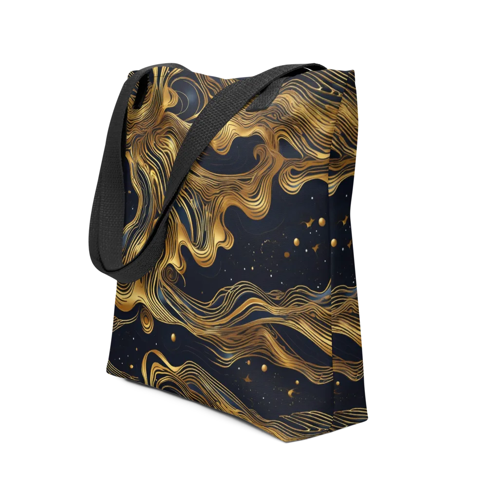 Midnight Goldflow on Tote Bag — Front