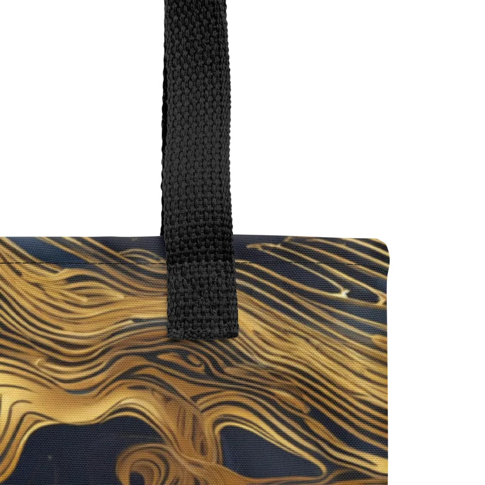 Midnight Goldflow on Tote Bag — Product details