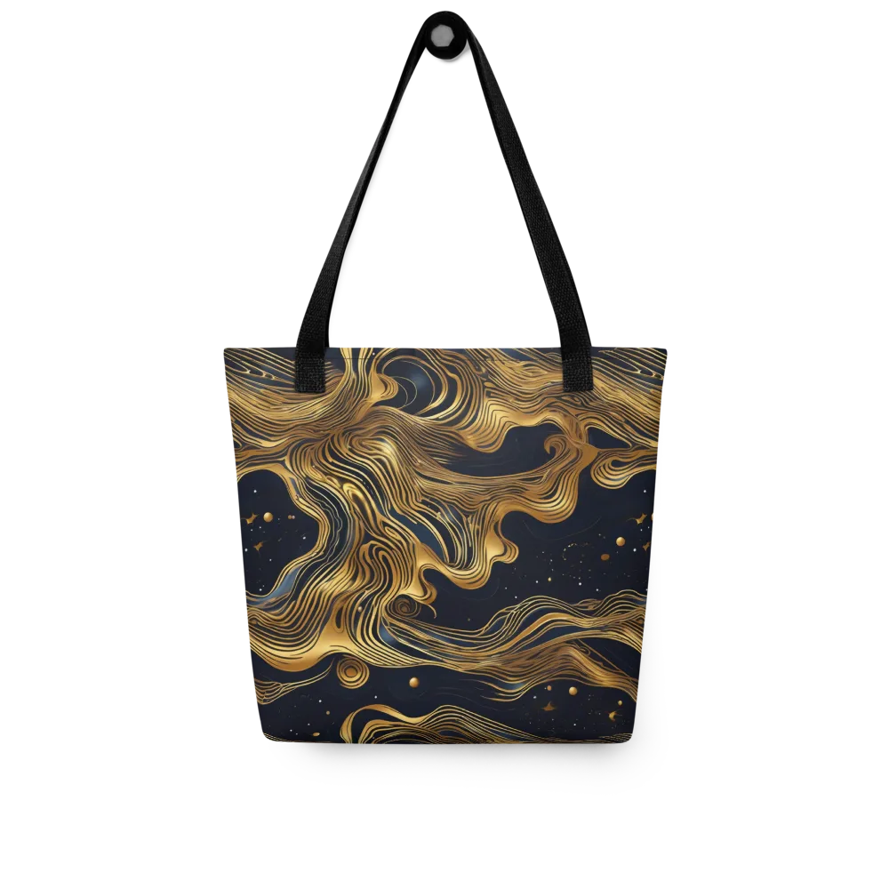 Midnight Goldflow on Tote Bag — Front