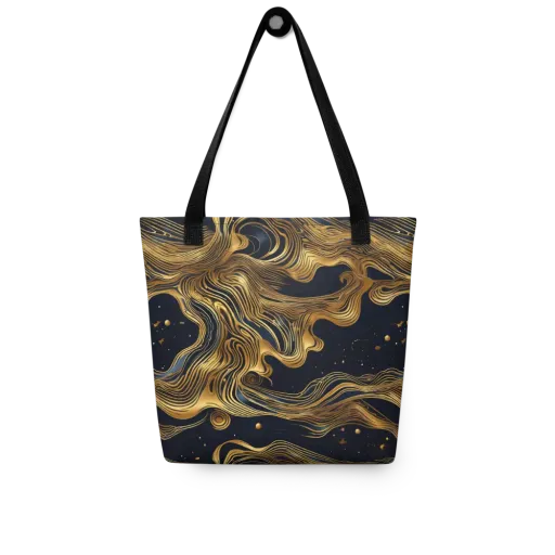 Midnight Goldflow on a Tote Bag
