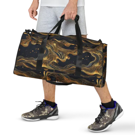 Midnight Goldflow on a Duffle Bag