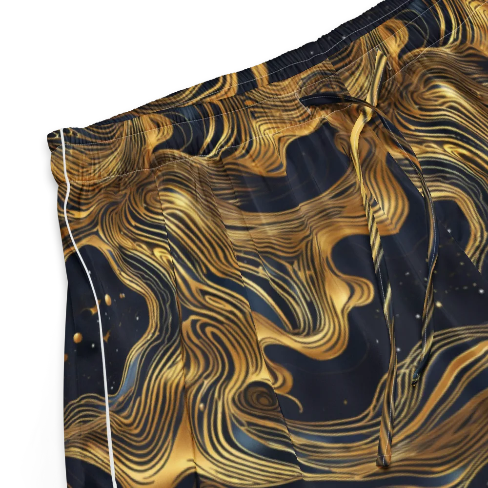 Midnight Goldflow on Women's Pajama Shorts — Product details