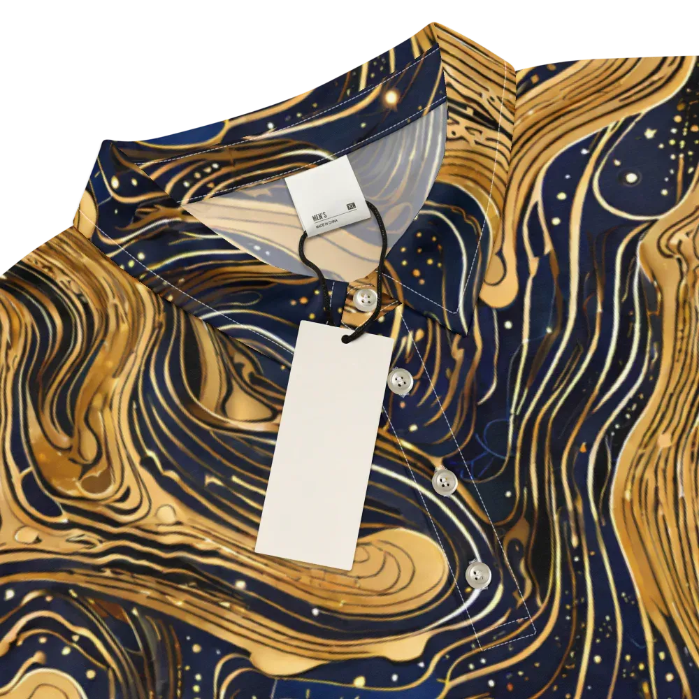 Midnight Aurum on Men's Slim Fit Polo Shirt — Product details