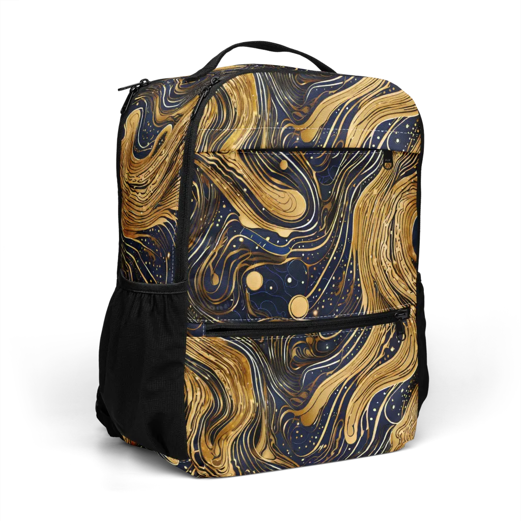 Midnight Aurum on Utility Backpack — Right Front