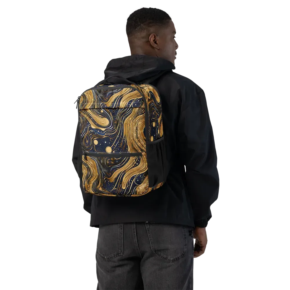 Midnight Aurum on Utility Backpack — Back