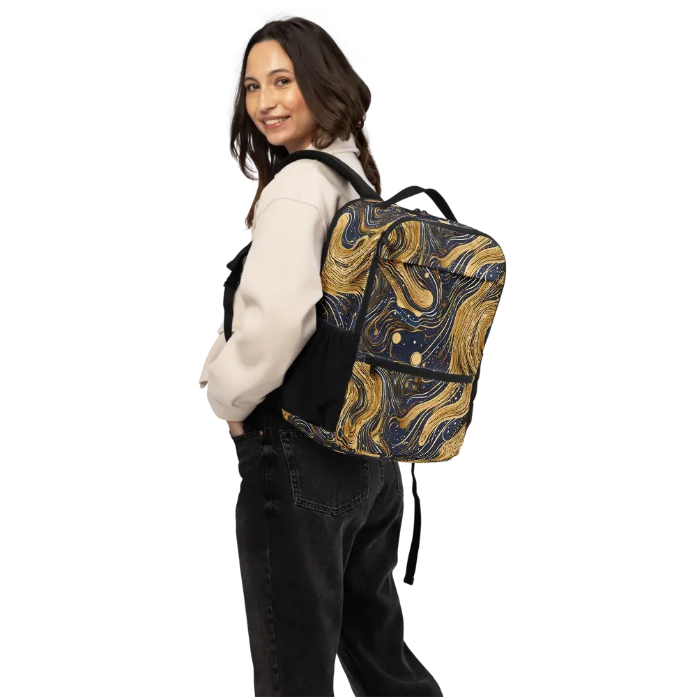 Midnight Aurum on Utility Backpack — Back