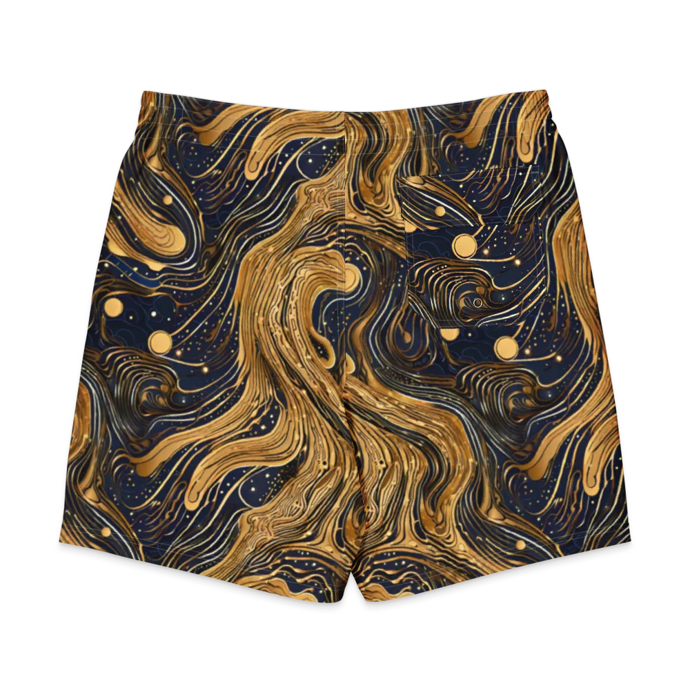 Midnight Aurum on Men's Board Shorts — Back