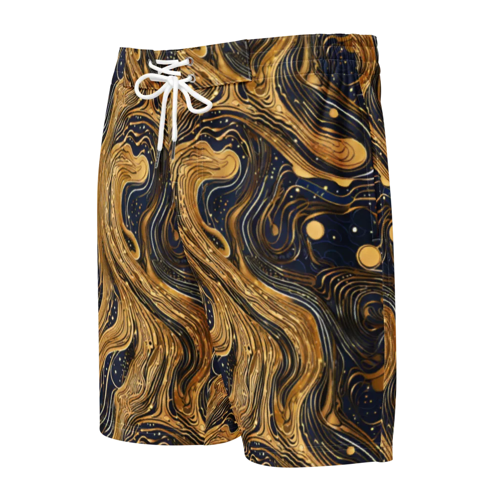 Midnight Aurum on Men's Board Shorts — Front