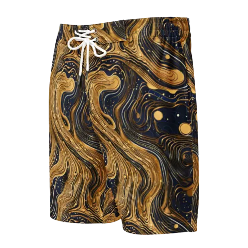 Midnight Aurum on a Men's Board Shorts