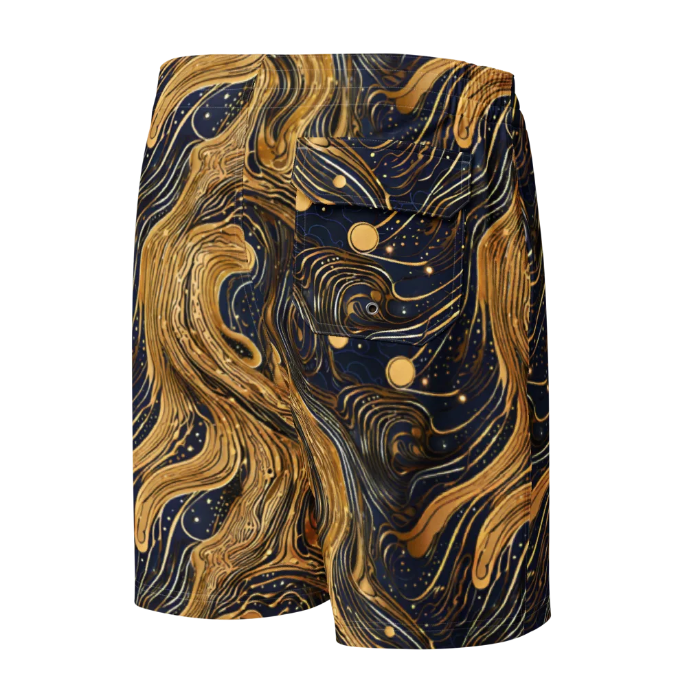 Midnight Aurum on Men's Board Shorts — Back