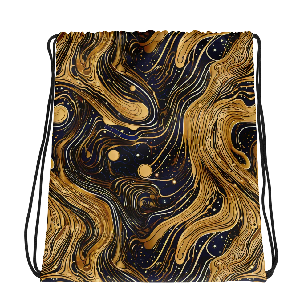 Midnight Aurum on Drawstring Bag — Photo