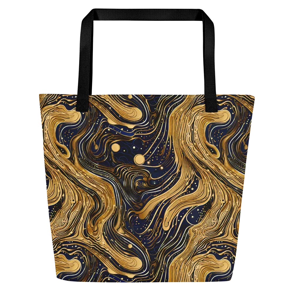 Midnight Aurum on Large Tote Bag W/ Pocket — Front