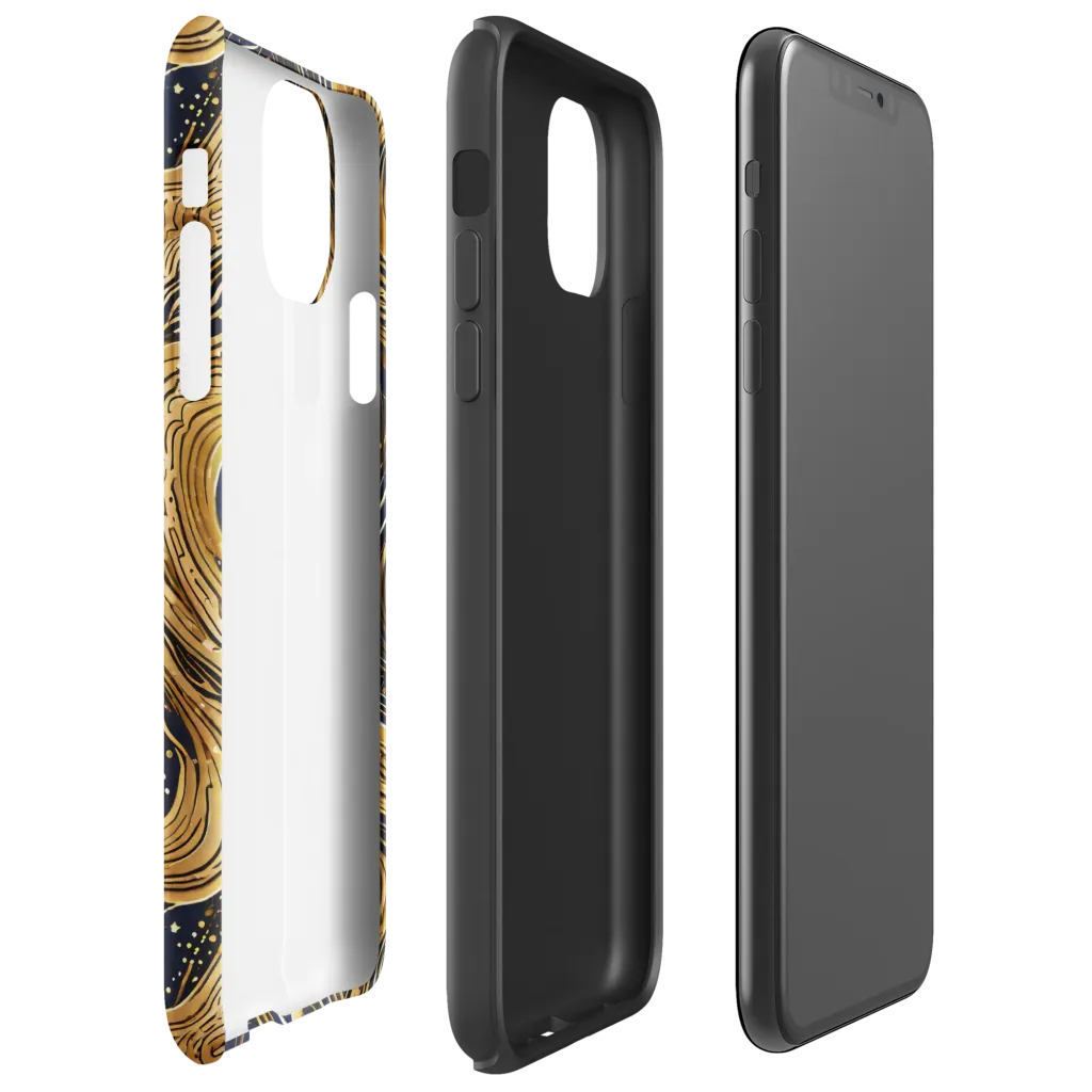 Midnight Aurum on Tough Case for iPhone® — Right