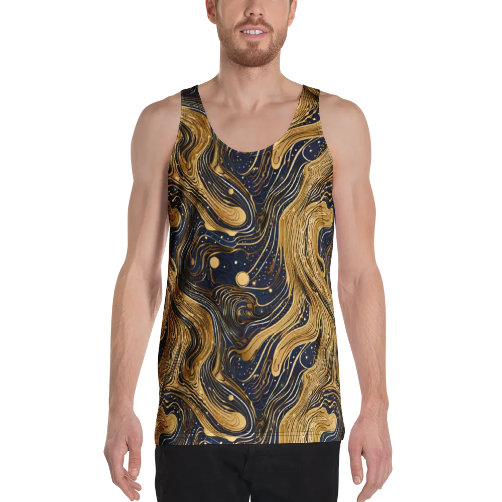 Midnight Aurum on Men's Tank Top — Front