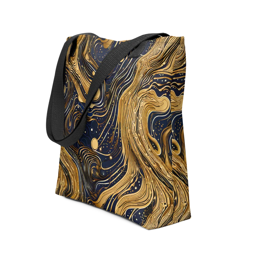 Midnight Aurum on Tote Bag — Front