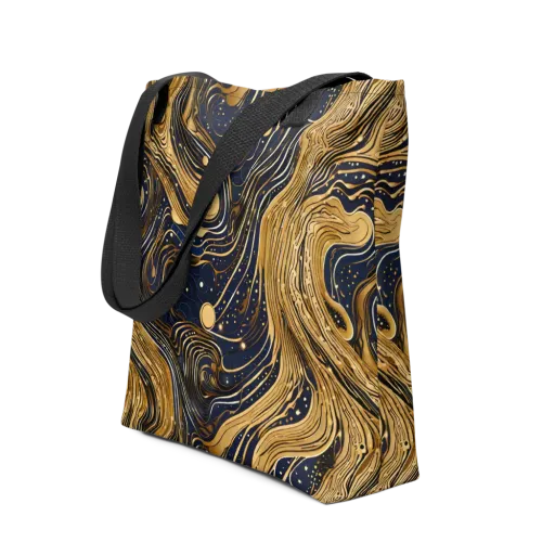 Midnight Aurum on a Tote Bag