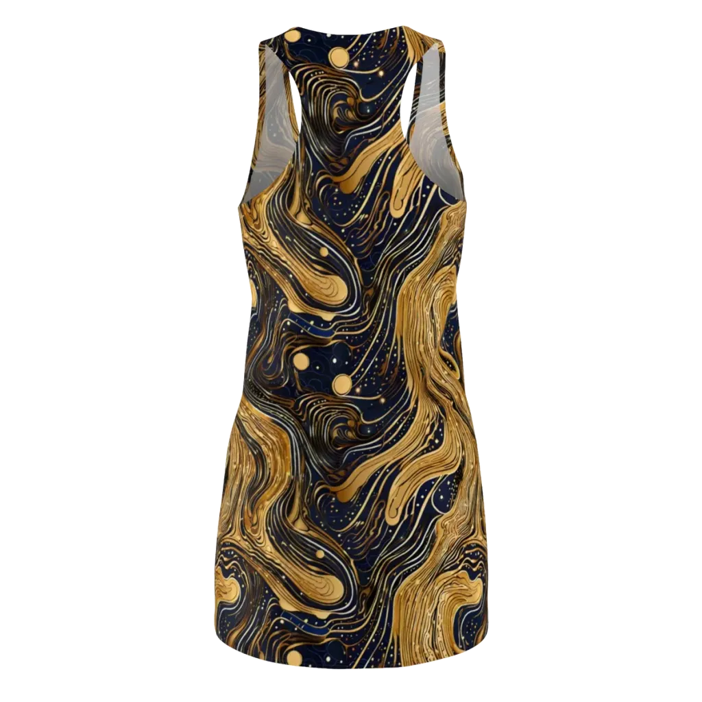 Midnight Aurum on Racerback Dress — Back