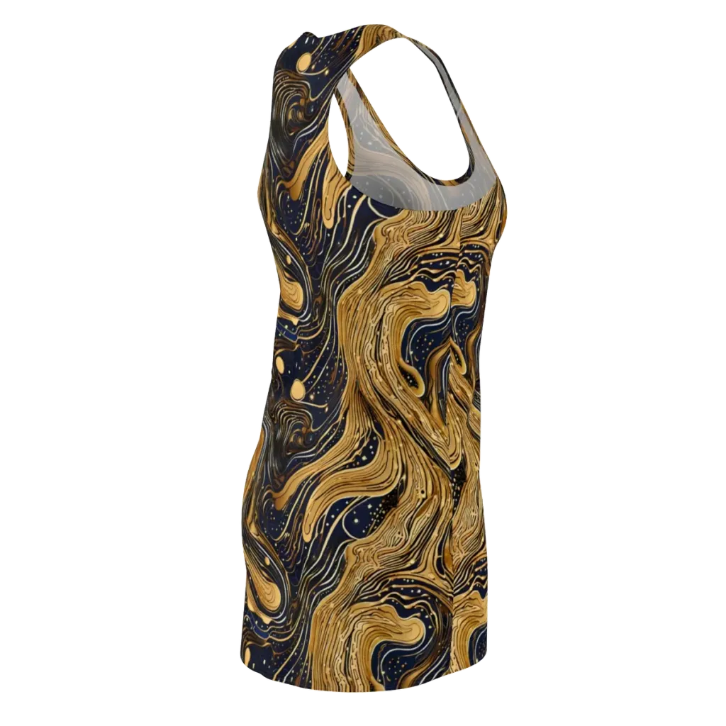 Midnight Aurum on Racerback Dress — Back Side