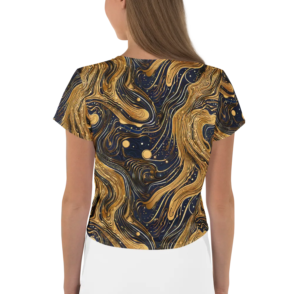Midnight Aurum on Crop Tee — Back