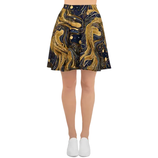 Midnight Aurum on a Skater Skirt