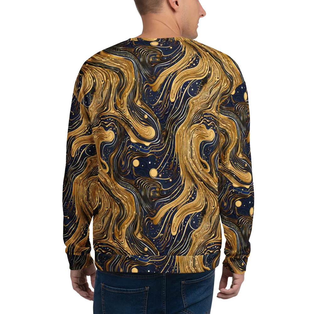 Midnight Aurum on Sweatshirt — Back