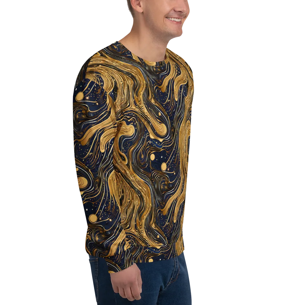 Midnight Aurum on Sweatshirt — Right Front