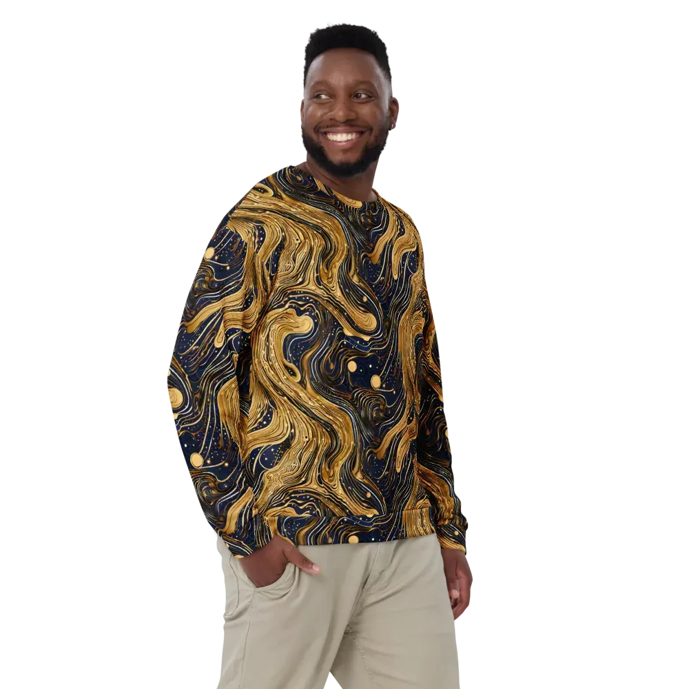 Midnight Aurum on Sweatshirt — Front