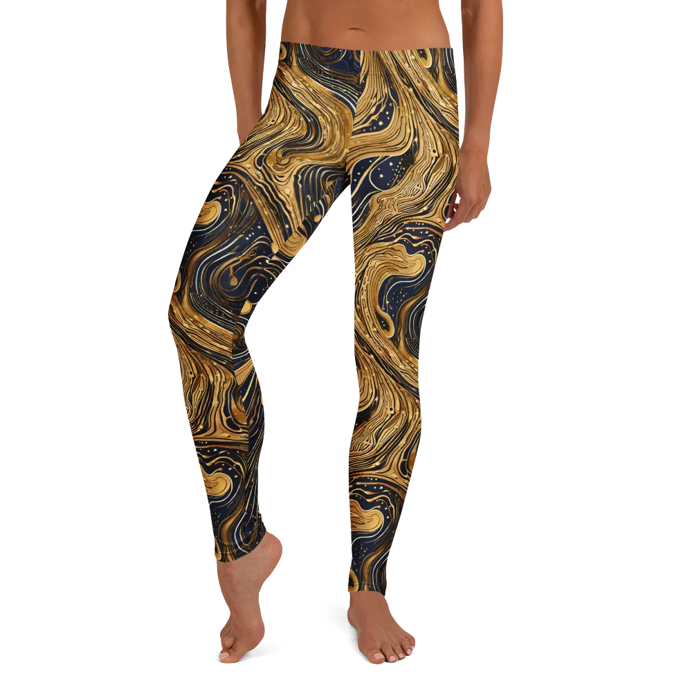 Midnight Aurum on Leggings — Front