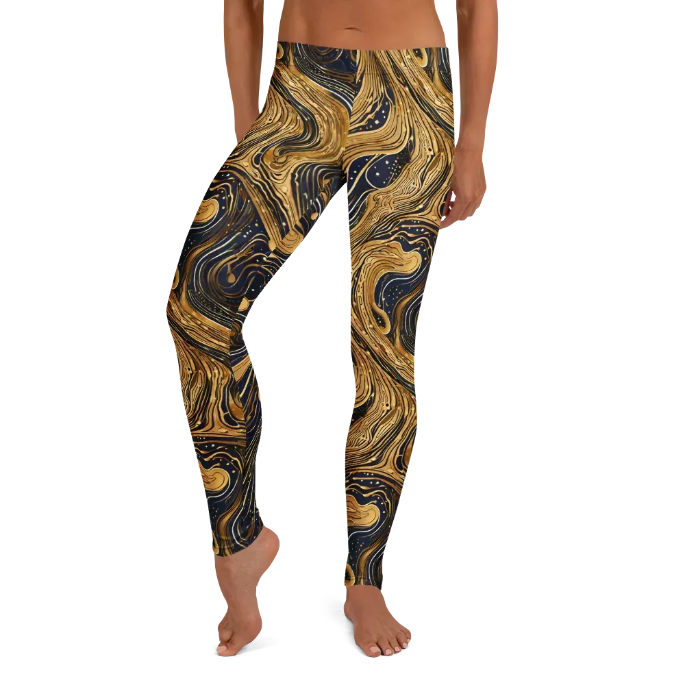 Midnight Aurum on Leggings — Front