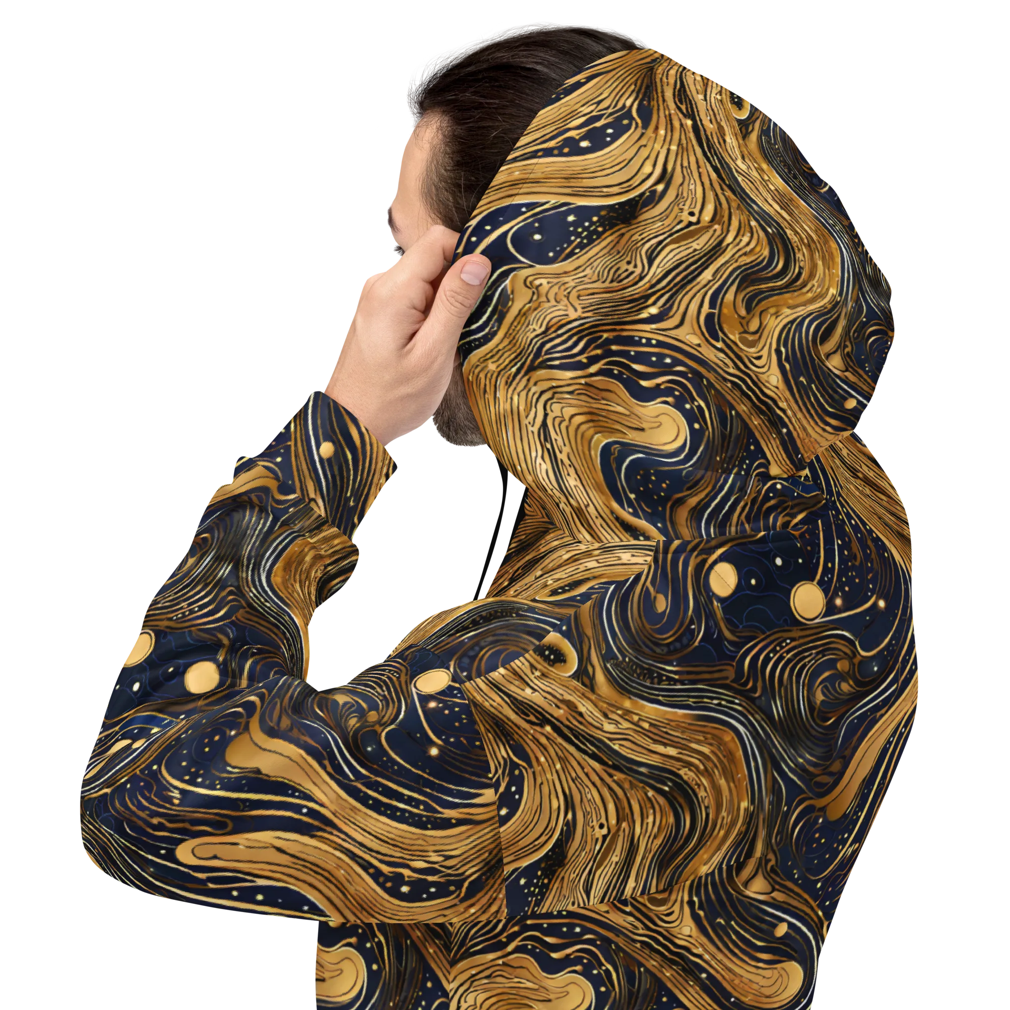 Midnight Aurum on Hoodie — Back