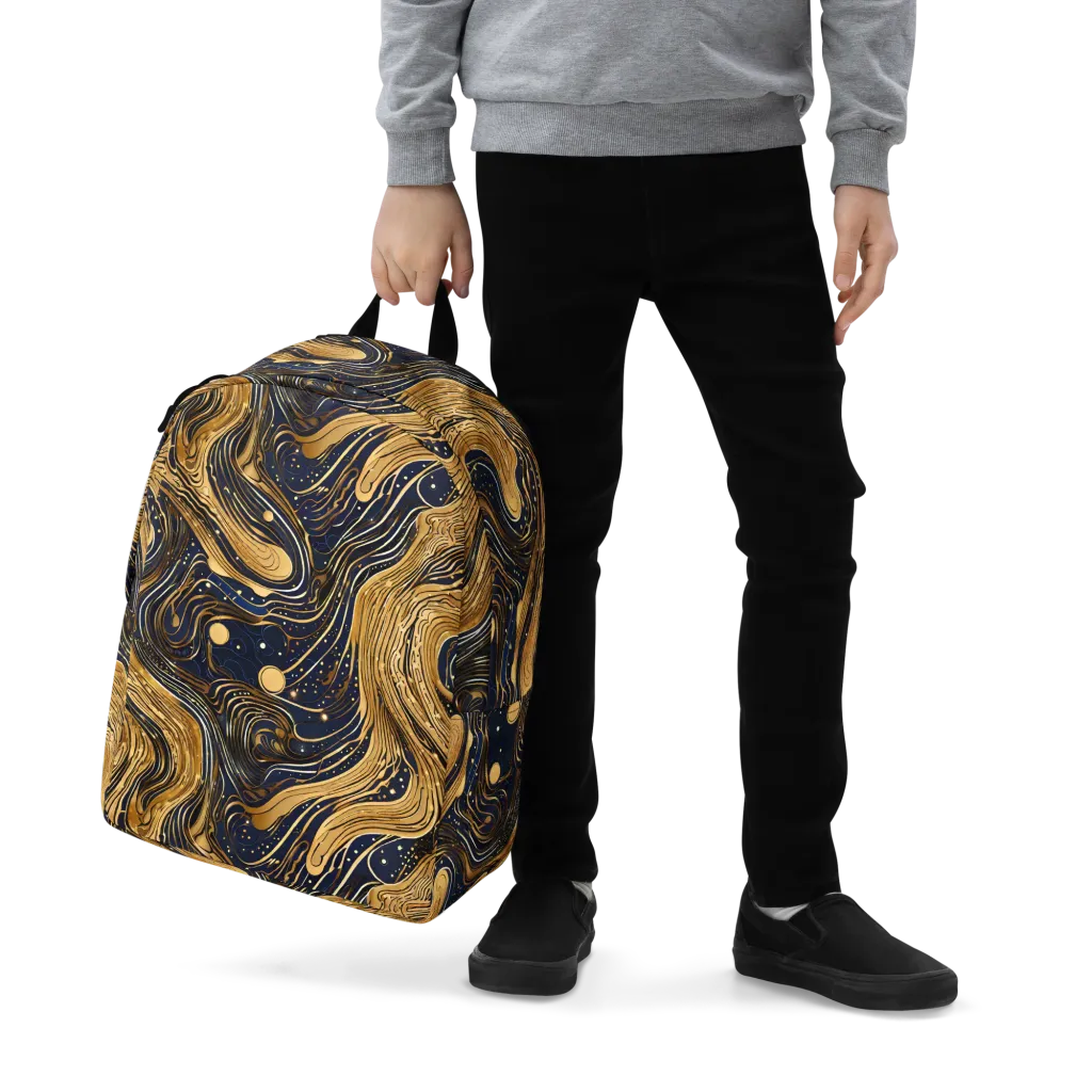 Midnight Aurum on Minimalist Backpack — Zoomed-in