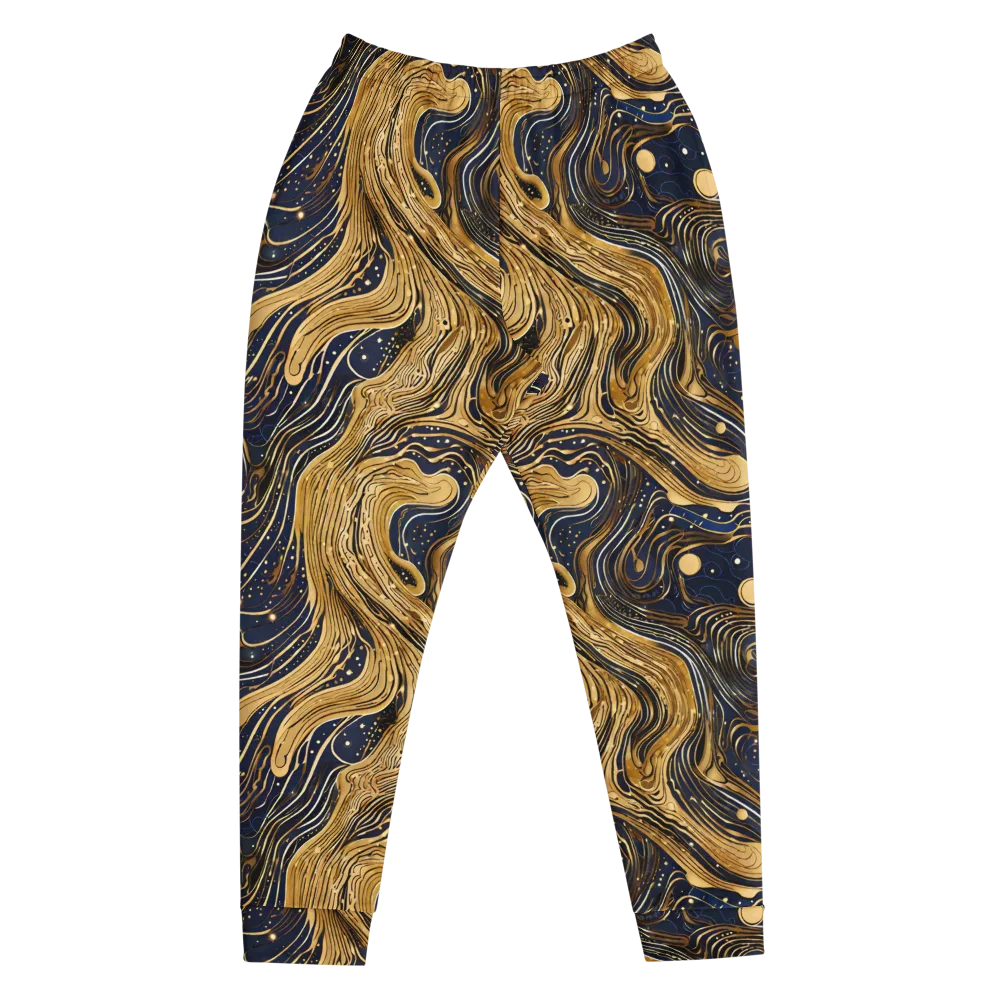 Midnight Aurum on Men's Joggers — Front