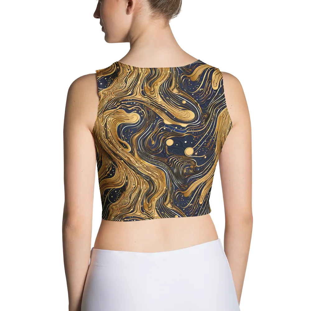 Midnight Aurum on Crop Top — Back