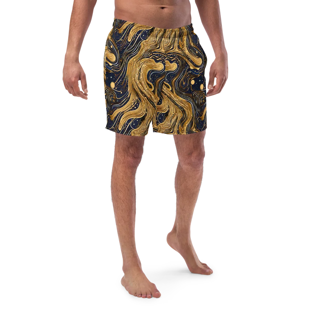 Midnight Aurum on Swim Trunks — Front