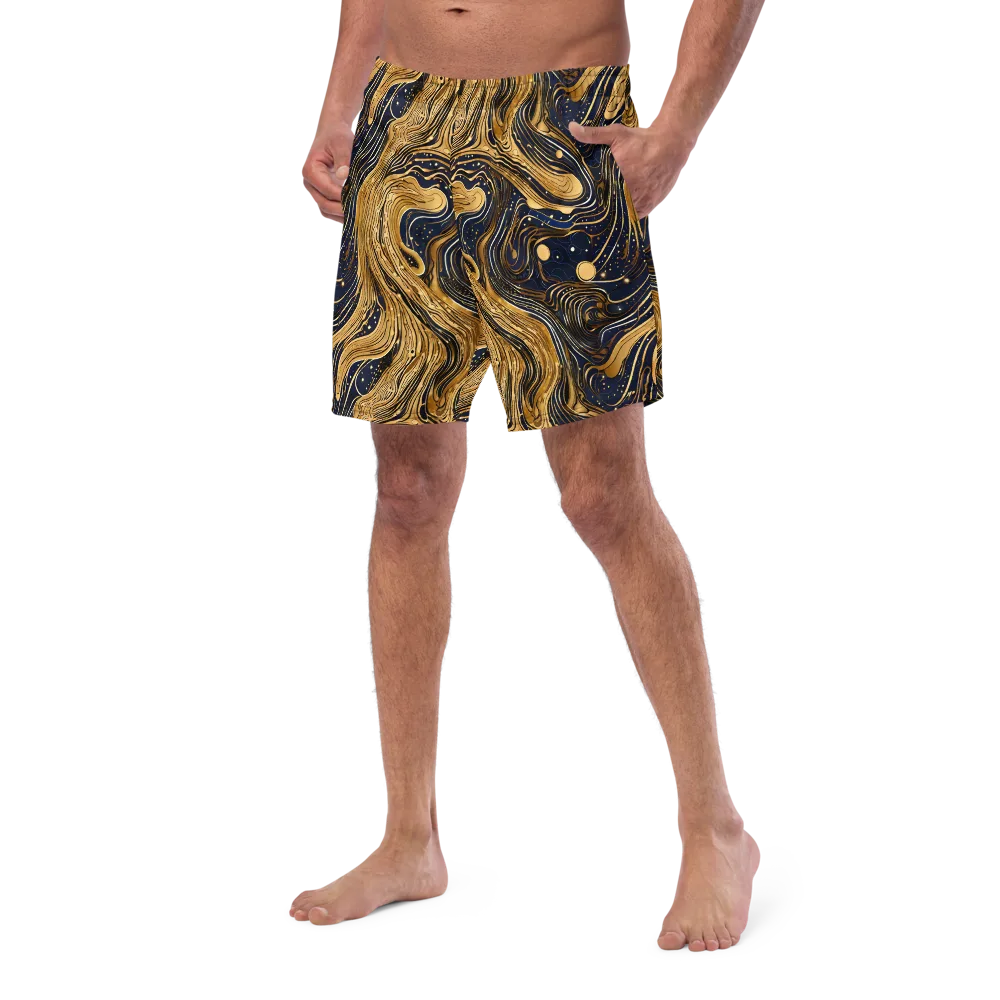 Midnight Aurum on Swim Trunks — Left Front