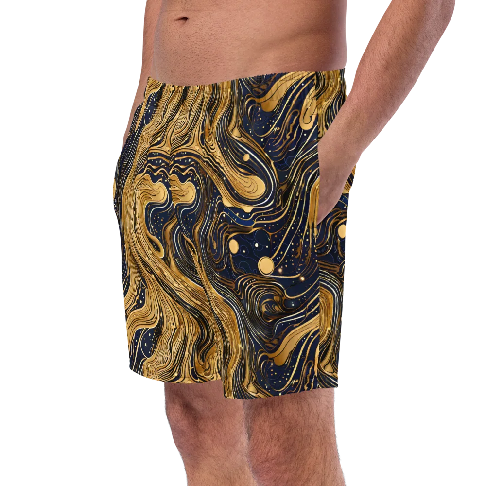 Midnight Aurum on Swim Trunks — Left Front