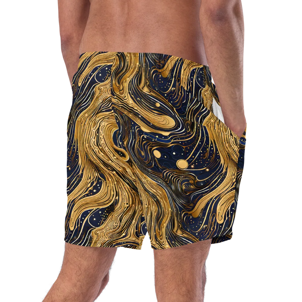 Midnight Aurum on Swim Trunks — Right Back