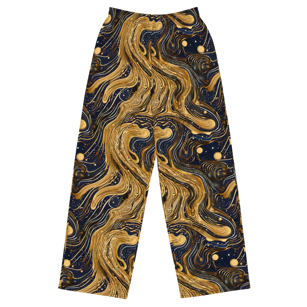 Midnight Aurum on Wide-Leg Pants — Front