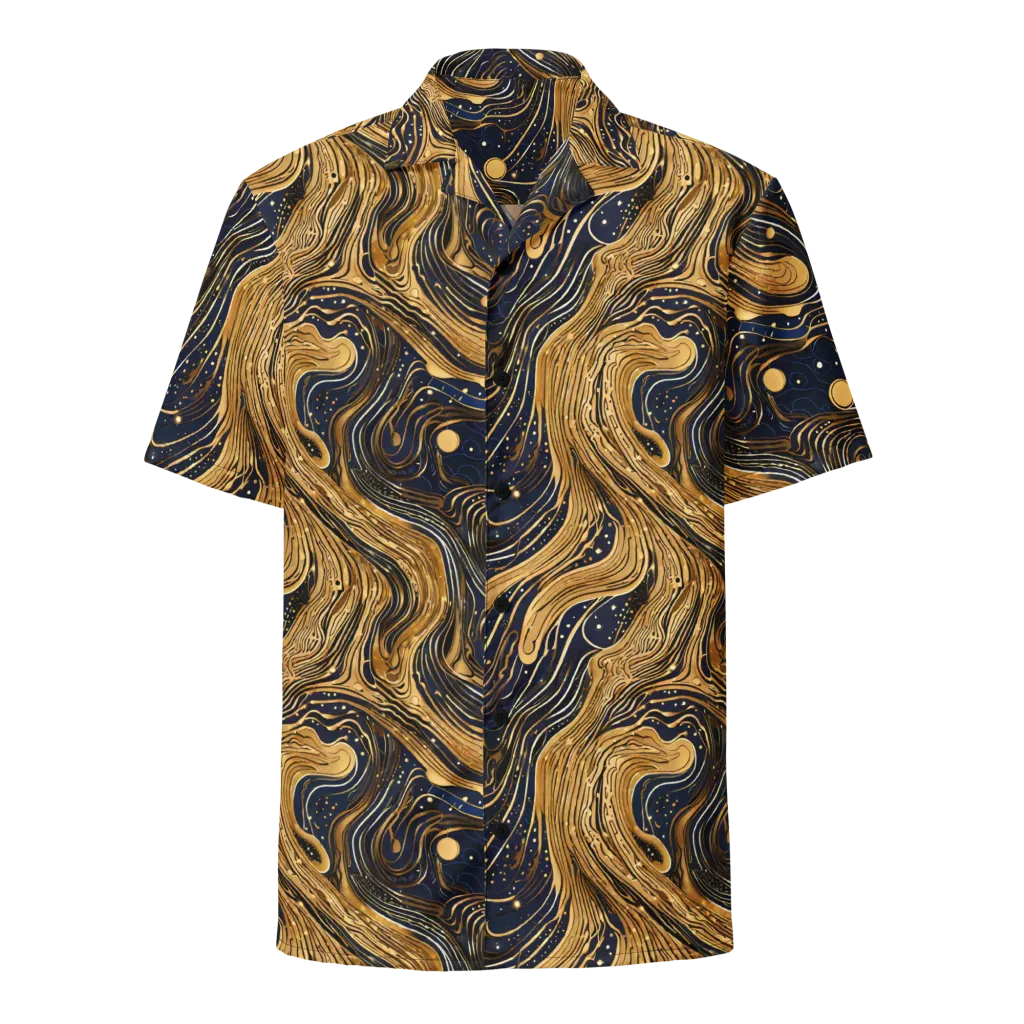 Midnight Aurum on Button Shirt — Front