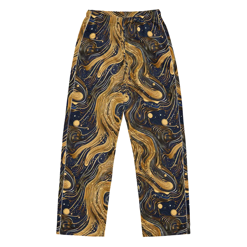 Midnight Aurum on Women's Pajama Pants — Front