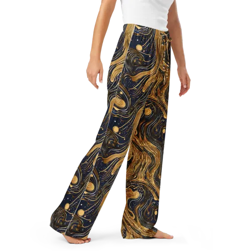 Midnight Aurum on a Women's Pajama Pants