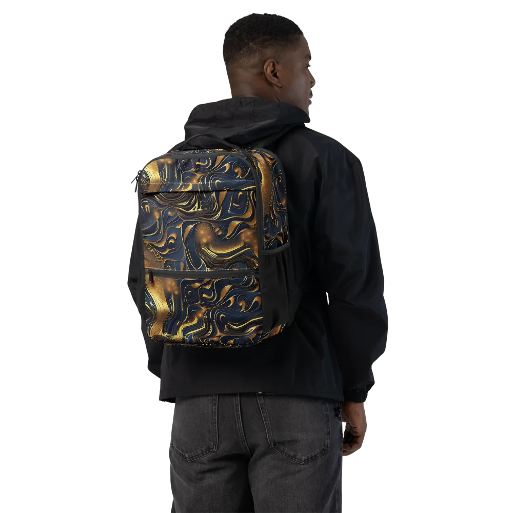 Midnight Molten on Utility Backpack — Back