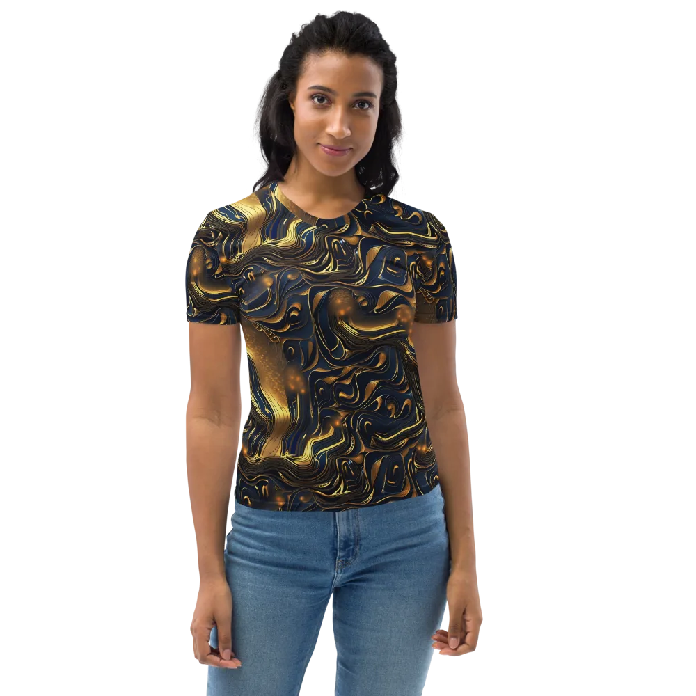 Midnight Molten on Women's Crew Neck T-Shirt — Front