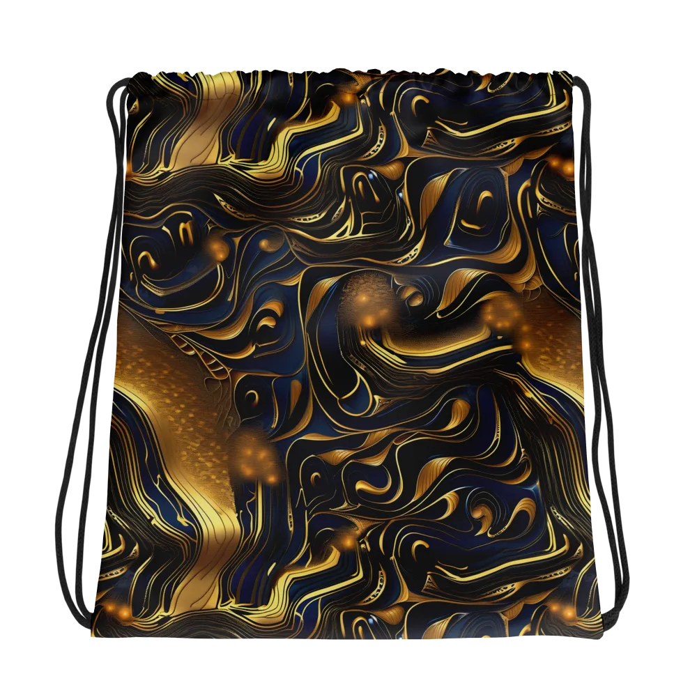 Midnight Molten on Drawstring Bag — Photo
