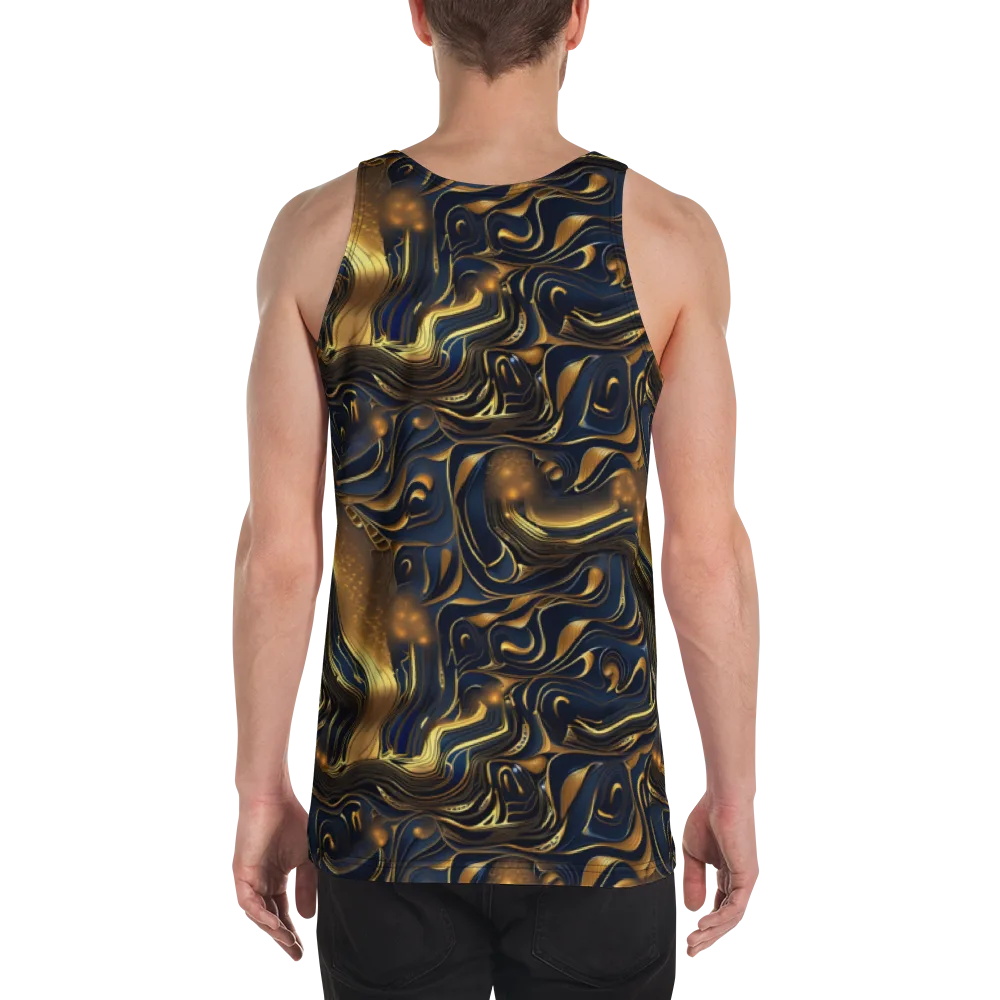 Midnight Molten on Men's Tank Top — Back