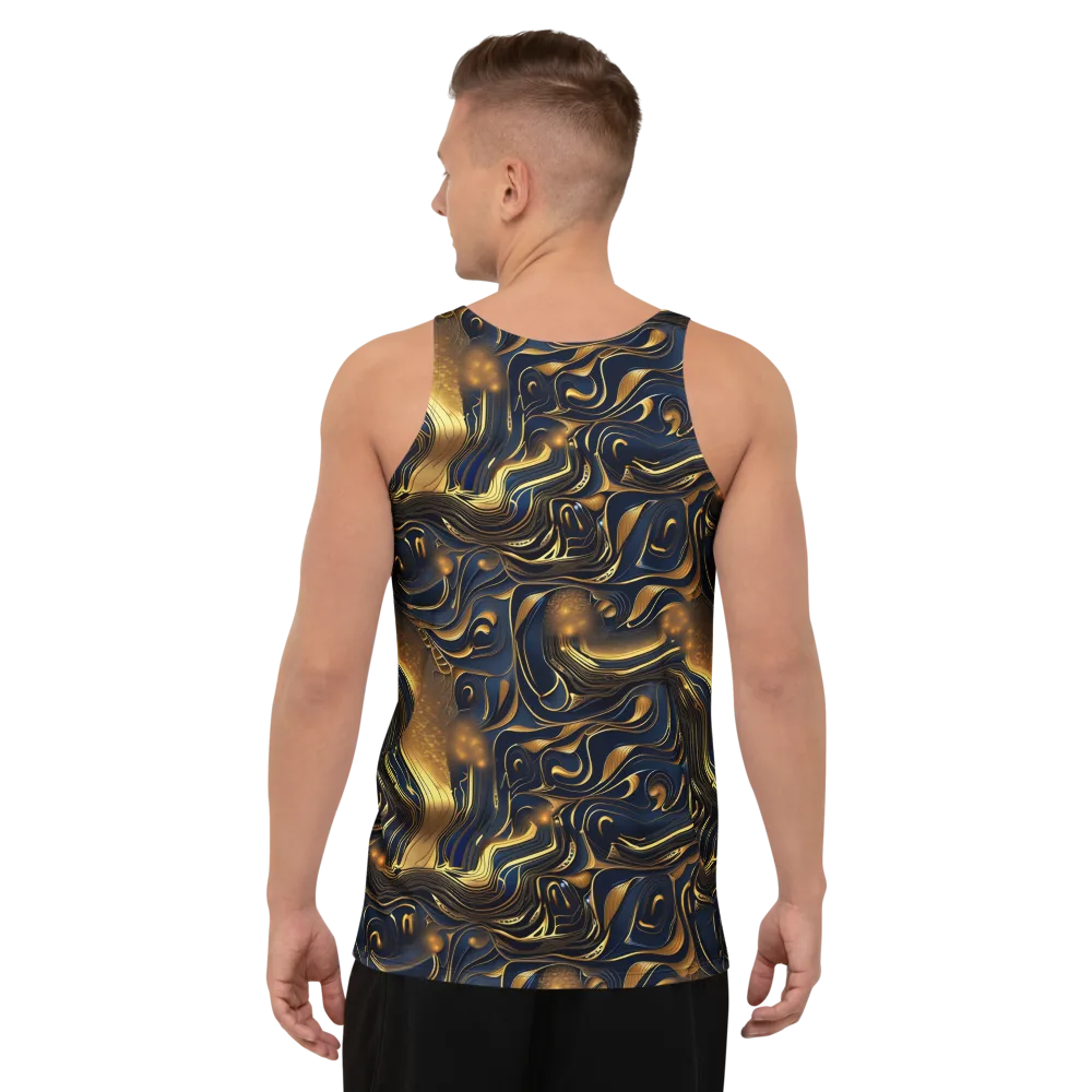 Midnight Molten on Men's Tank Top — Back