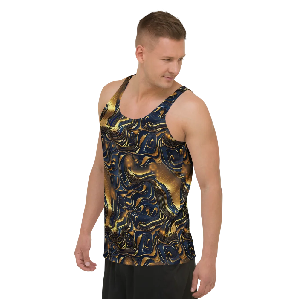 Midnight Molten on Men's Tank Top — Left Front