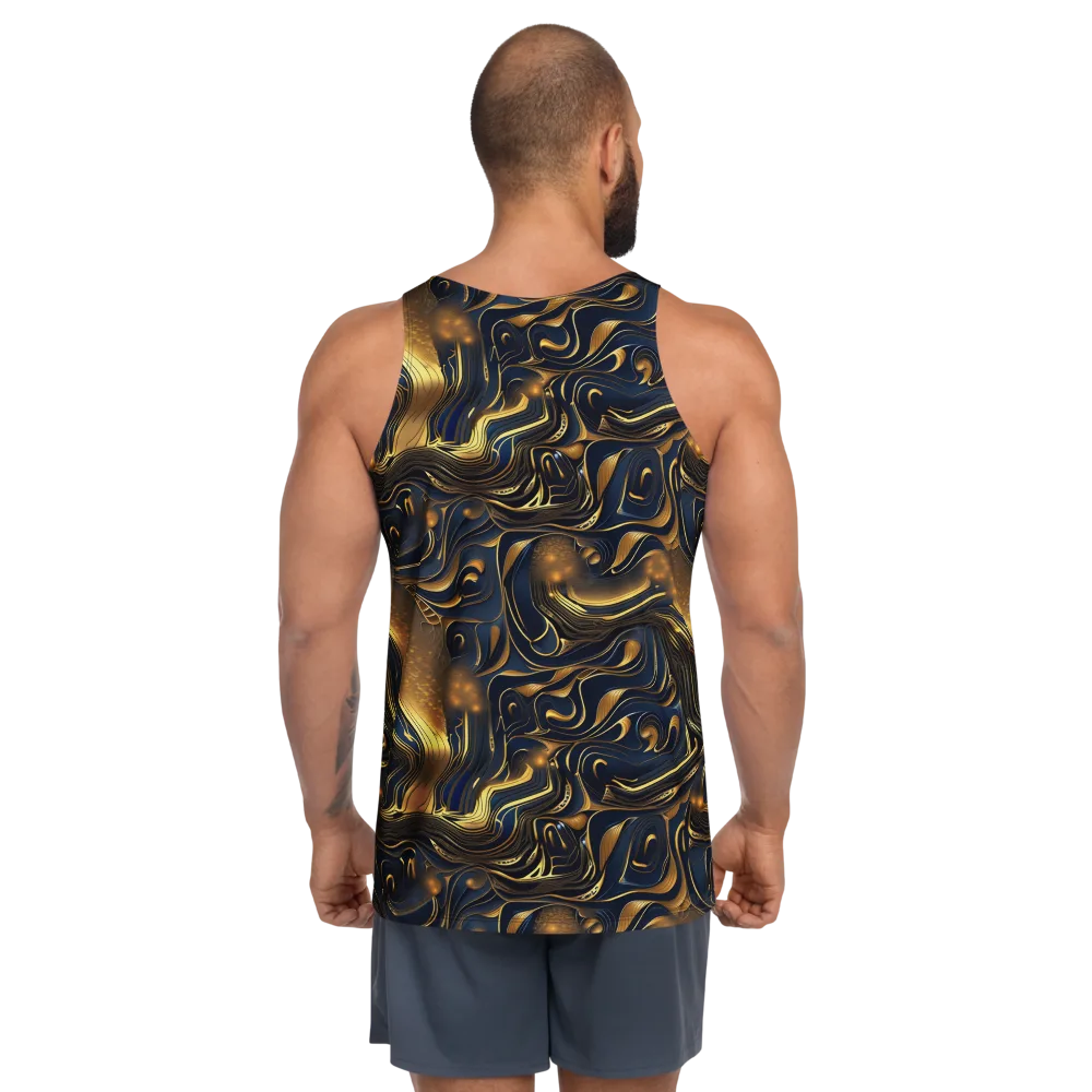 Midnight Molten on Men's Tank Top — Back