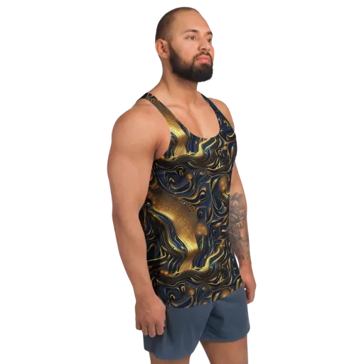Midnight Molten on a Men's Tank Top