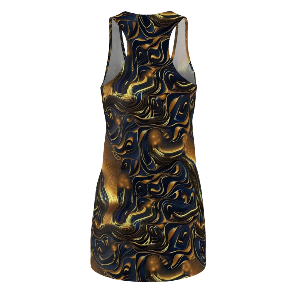 Midnight Molten on Racerback Dress — Back